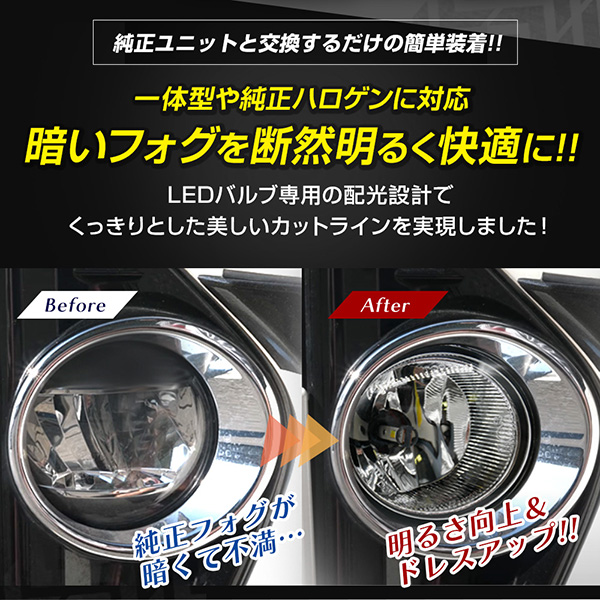 アクア NHP10 後期 トヨタ フォグユニット 交換用 ガラスレンズ 光軸調整付き 熱に強い LED H8 H11 H16 フォグ フォグランプガラスレンズユニット  純正LEDフォグを社外品に フォグランプユニット 後付け パーツ | LIGHT COLLECTION オンラインショップ