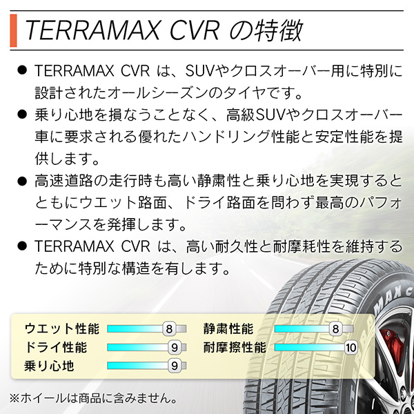 大人気定番商品 SAILUN サイルン TERRAMAX CVR 235 55R19 サマータイヤ 夏 タイヤ 4本セット 法人様専用 